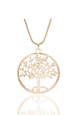 Tree Of Life Pendant Alloy Necklaces N3998