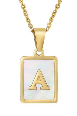Alphabet Stainless Steel Necklace N3869