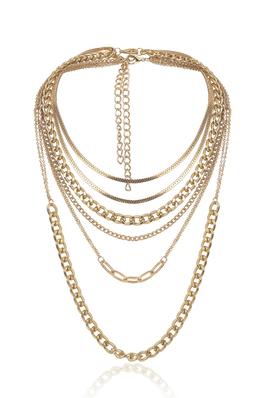 Multilayer Chains Necklace N3770
