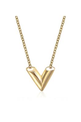 V Stainless Steel Necklace N3857