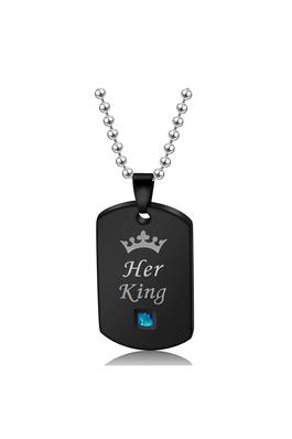 Stainless Steel Shield Kings Necklace N3778