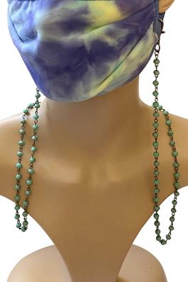 Crystal Beads Metal Chain Mask Holder MN1163