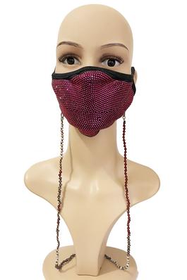 Crystal Beads Mask Holder 