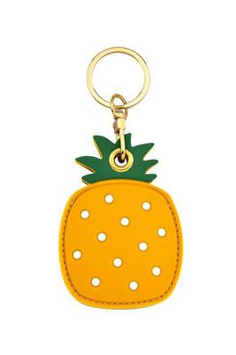 Pineapple Pu Leather Airtag Cover Keychain K1308