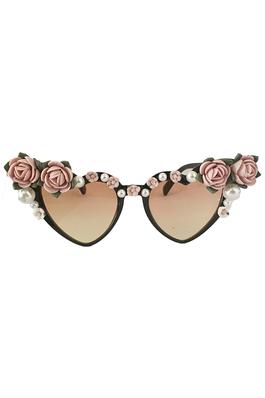 Handmade Rose Pearl Sunglasses G0167