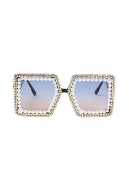 Handmade Rhinestone Pearl Sunglasses G0151
