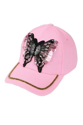 Butterfly Rhinestone Cap C0314
