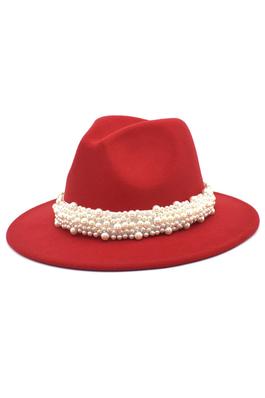 Pearl Wide Brim Fedora Hat C0470