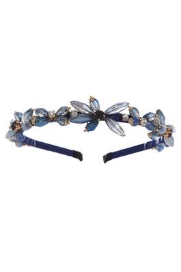 Floral Crystal Bead Headband L4356