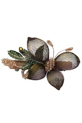 Floral Butterfly Copper Hair Clip L3103