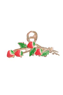 Strawberry Alloy Hair Clip L4359
