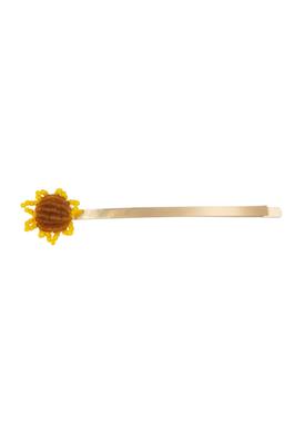 Sunflower Seed Bead Hair Clip L4633