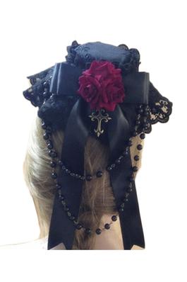Gothic Rose Fascinators Hair Accessories L2724