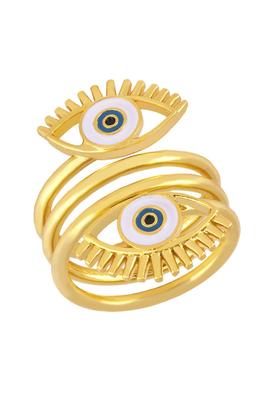 Evil Eye Copper Rings R1737