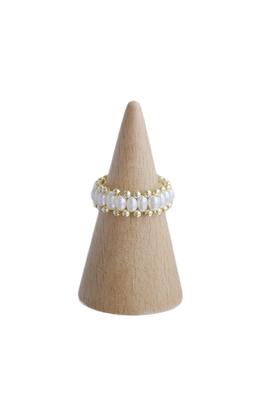 Freshwater Pearl Beaded Stretch Rings R2280