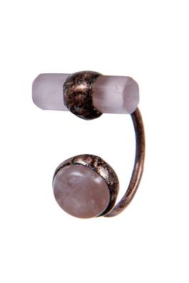Natural Stone Alloy Rings R2269