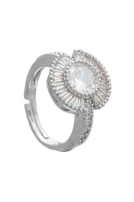 Floral Cubic Zirconia Rings R2507