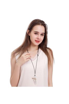 Geometry Dragonfly Pendant Leather Necklace N5210