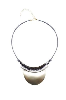 Metal  Pendant Leatherette Necklaces N3311