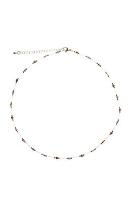 Mixed Stone Bead Chains Necklace N5327