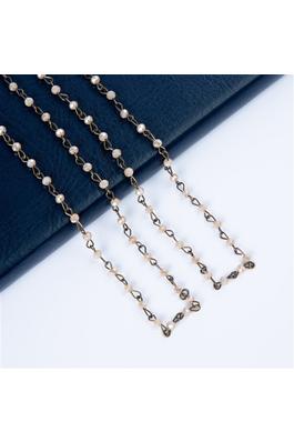 Crystal Beaded Long Necklaces N1163-11-BZ