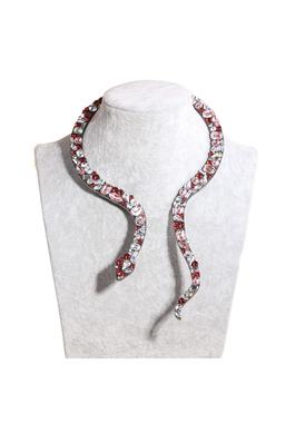 Snake Rhinestone Wrap Necklace N4754