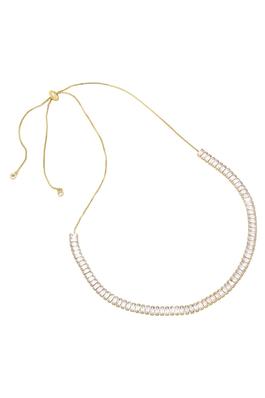 Cubic Zirconia Chain Necklace N4667