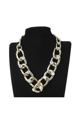 Alloy Hoop Chain Necklace N4688