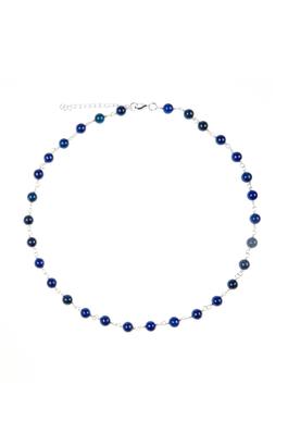 40 CM Natural Stone Bead Chain Necklace N4499-SL
