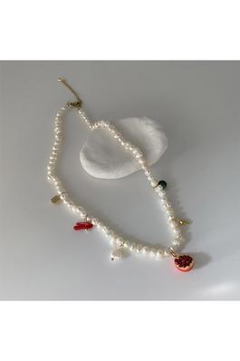 Pomegranate Fresh Water Pearl Necklace N4531