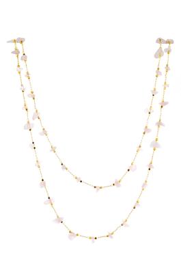 Natural Stone Bead Chain Necklace N4512-82CM