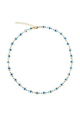 Evil Eye Bead Chain Necklace N4347