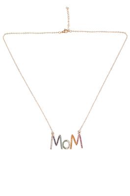 Mom Zircon Chain Necklace N4303