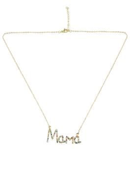 Mama Zircon Chain Necklace N4302
