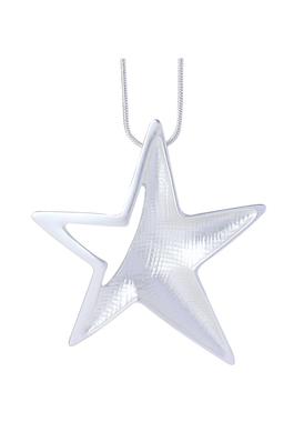 Star Pendant Leather Necklace N4384