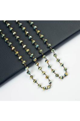 Crystal Beaded Long Necklaces N1163-147-BZ
