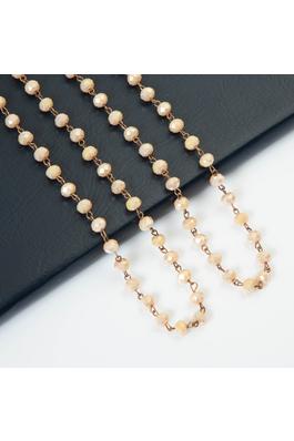 Crystal Beaded Long Necklaces N1163-155-CR