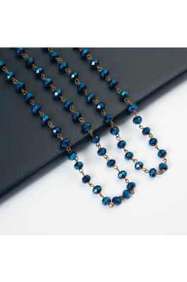 Crystal Beaded Long Necklaces N1163-145-BZ