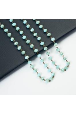 Crystal Beaded Long Necklaces N1163-142-BZ