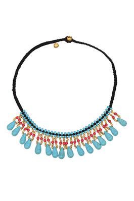 Teardrop Turquoise Bead  Necklace N5127