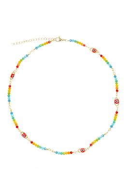 Evil Eye Bead Chains Necklace N5076