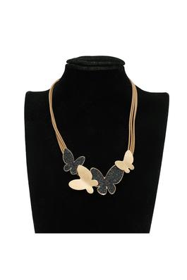 Four Butterfly Pu Leather Necklace N5054