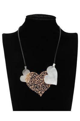 Heart Pu Leather Necklace N5007