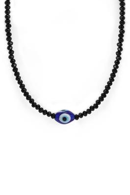 Evil Eye Crystal Bead Necklace N4992
