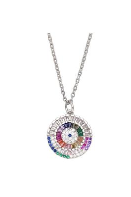 Evil Eye Cubic Zirconia Chain Necklace N4957