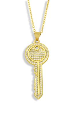 Key Cubic Zirconia Chain Necklace N4948