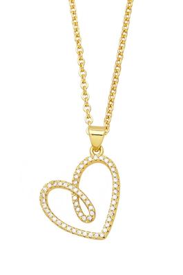 Heart Cubic Zirconia Chain Necklace N4972