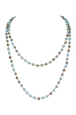 Crystal Bead Necklace N1163-99-GD