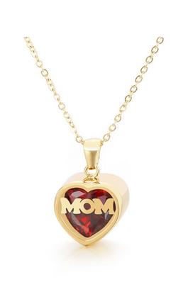 Heart MOM Stainless Steel Chain Necklace N4929