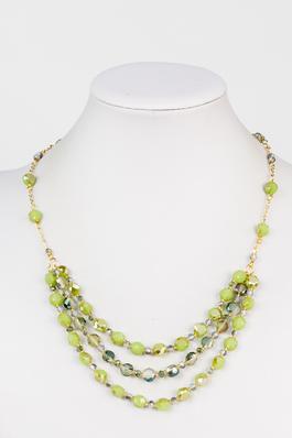 Three-layer Crystal Necklace N2356